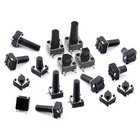 6x6mm 12x12mm Momentary Tactile Push Button Switch Pcb Mounted Spst 4 3-15mm