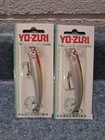 2 Vintage Yo Zuri Twitch n Minnow F293 Size 3 5 8  1 4oz Suspending Bass Arms 