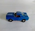 Mm  65 Ford Mustang 2 2 Body Blue white Stripe W  Aurora Tjet Chassis Thunderjet