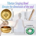 8pcs Tibetan Buddhist Meditation Set 3 1in Singing Bowl 7 5in Brass Bell Dorj   