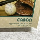 Latch Hook Sports New Sealed In Box 20 x 27  Rug Wonderart  4268 Caron Baseball