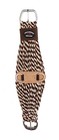 Horse Western 27 Strand Double Weave Two-tone Mohair Blend Roper Cinch 97rt05