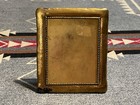 Vintage Hand Crafted 24k Gold Plated Picture Frame Beaded Desk Frame 3x4in