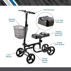 New  Bodymed Knee Walker   Steerable For Foot Injury Black Adjustable Scooter