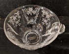 Vintage Fostoria Meadow Rose 3 5  Etched Glass Round Tea Coffee Cup