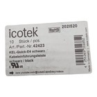 Icotek Kel-quick-e4 Black Cable Entry Frames 8 Pcs Part 42423 Made In Germany