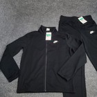 Nike Tracksuit Kids Extra Large Black Sportswear Zip Jacket   Pants Set Boys Xl