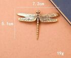 Brass Dragonfly Animal Statue Small Sculpture Tabletop Figurine Home Decor Gifts