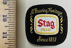 Vintage Embroidered    a Brewing Heritage Since 1851   stag Beer Patch 3 X 3 1 2    