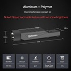 Defentac 1750lm Zoomable Flashlight Weapon Light For M-lok   Picatinny Dual Rail