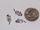 1pc Miniature Little Dollhouse Tiny 3d Metal Christmas Mouse Findings 5x11mm  