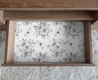 Floral And Butterfly Self Adhesive 17 7 w X 78 l  Black White 