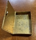 Vintage Catholic Heirloom Ricordo Di Roma Gold Plated Rosary Case   1959-1962 