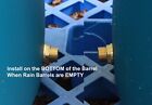 Used Rainpal Rbl020-r Rain Barrel Linking Kit 2 Brass Bulkhead Fittings 1 Hose