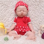 17  Sleeping Silicone Reborn Baby Girl Newborn Full Body Floppy Silicone Doll