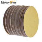 100    6  Sanding Disc No-hole Hook   Loop Sanding Discs Grit 60-320 Sand Paper