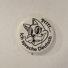 Vintage Prrrr Ich Spreche Deutsch Pinback Button