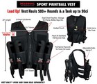 Maddog Lightweight Paintball Sport Vest Black Milsim