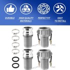 2 Sets Aluminum Camlock Fittings Type C e 2 Inch Cam And Groove Hose Fitting A  