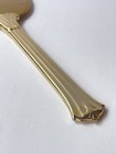 Vintage Hand Held Vanity Gold Tone Mirror   Made In U s a   Ribbed Handle 12 