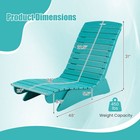 2pcs Hdpe In-pool Lounge Chair For 5 5 -8 5  Water Depth Anti-float For Poolside