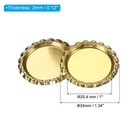 100 Pieces Bottle Caps For Crafts  1 Inch Bottle Caps Bulk  Gold Tone