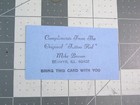 Vtg Tattoo Business Card - Southwest Tattoo Emporium Chicago Il C