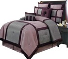 Multi Piece Bed In A Bag Includes Purple Morgan Comforter Set With Bed Sheets