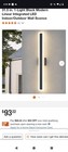 31 5 In  1-light Black Modern Linear Integrated Led Indoor outdoor Wall Sconce