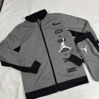 Jordan Track Suit Matching Set Jacket And Pants Youth Size Large Gray