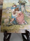 Rare  Antique Victorian Nursery Plaque     Chromolithograph On Wood