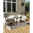 3 Piece Wicker Patio Bistro Furniture Set  Outdoor Dining Chairs