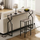 Mahancris 44 9  Sofa Table  9 4  Narrow Console Table Charging Station  Couch