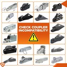 Trailer Coupler Lock Fits 2-5 16-inch Couplers Trailer Tongue Lock Heavy Duty Us