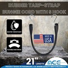 Usa 10 Pack Heavy Duty 21  Epdm Rubber Tarp-strap Tie Down Bungee Cord W  S Hook