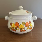 Vintage Royal Sealy Merry Mushroom Retro 6 Piece Ovenproof Stoneware  Set