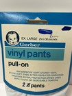 Vintage Gerber Vinyl Pants Pull-on Xlg Baby Diaper Cover Waterproof Set Of 2 Nos