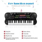 Mini 32 Keys Portable Keyboard Piano For Kids Aged 3  Black Color