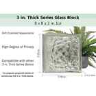 8 X 8 X 3 In  10 Pack 3 In  Thick Series Ice Pattern Window Glass Brick Block