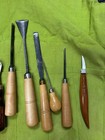 Lot Of 13  Vintage Henry Taylor  Harmen  W germany    Unbranded Wood Chisel Tool