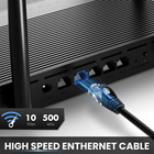 Cat 6 Ethernet Cable 6 Ft  10 Pack   Cat6 Patch Cable  High Speed 10gbps 500mhz
