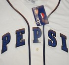 Nwt Vintage Pepsi Generation Next Mens Baseball Jersey White Blue Button Up Xxl