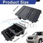 1x Carbon Fiber Look Console Cup Holder Storage 20951472  23164631 For Chevy Gmc