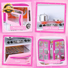 Kitchen Playset For Girls  Play Kitchen Toys For Dolls With Realistic Lights   S