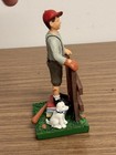 Baseball Boy With Glove On Fence With Dog Hartland Figure  2008