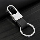 Creative Metal Leather Key Chain Ring Fob Keyfob Car Keyring Keychain Men s Gift