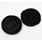  2 Pack  49mm Lens Cap Center Pinch Snap On Front Cover For Canon Nikon Sony