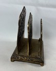 Antique Jb Jennings Brothers Brass Letter Holder  2489 Art Nouveau Decor -patina