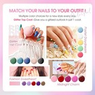 Rosalind 30pcs Gel Nail Polish Set  26 Colors Gel Polish With 3pcs Glossy Matte 