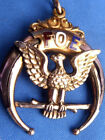 Antique Foe Gold Filled Enamel Fraternal Order Of Eagles Claw Watch Fob Pendant